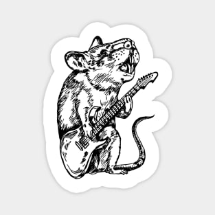 SEEMBO Mouse Playing Guitar Guitarist Musician Music Band Magnet