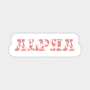Alpha Cow Pattern Magnet