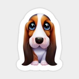 Furmidable Basset Hound Magnet