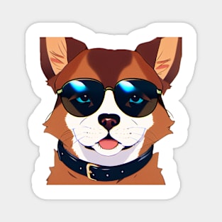 Cool Dog Sunglasses Magnet