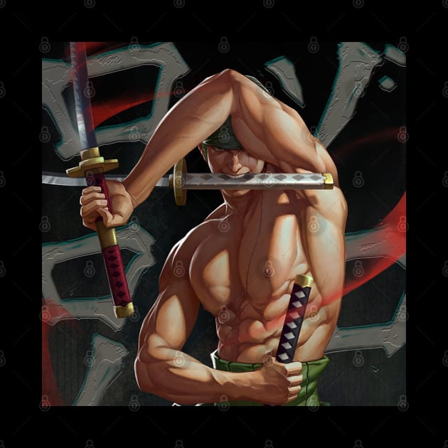 One Piece Roronoa Zoro by Zoe Latkin