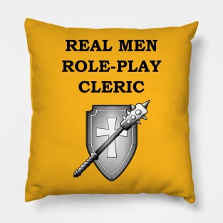 REAL MEN ROLE-PLAY CLERIC RPG Meme 5E Class Pillow