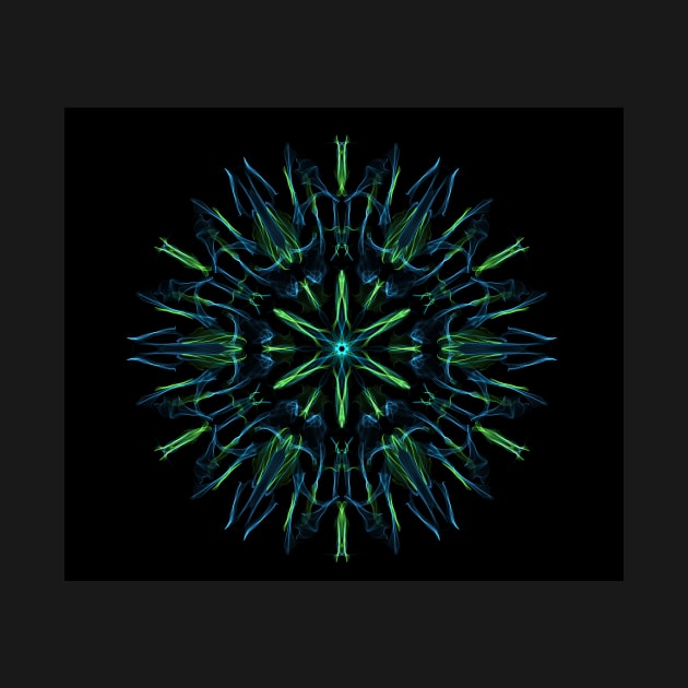 Blue-green geometric design by Nerdiant