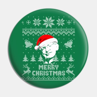 Stephen Hawking Merry Christmas Pin