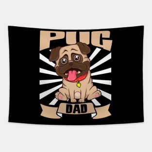 Pug Dad - Pug Tapestry