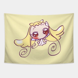 kawaii pastel lemon yellow baby fairy toto / ojamajo magical doremi anime Tapestry