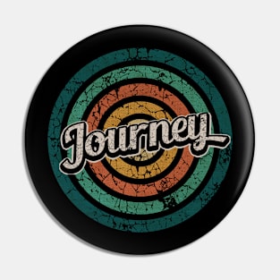 Journey // Retro Circle Crack Vintage Pin