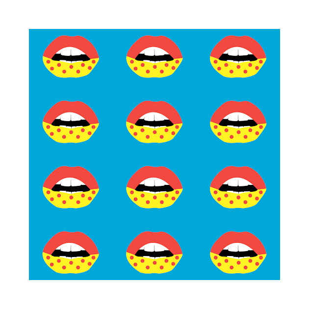 Pop art lips by OlhaBabak