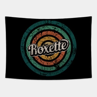 Roxette // Retro Circle Crack Vintage Tapestry