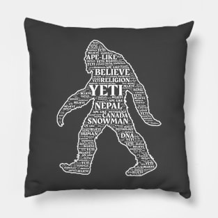 The Many Names of BigFoot Pillow