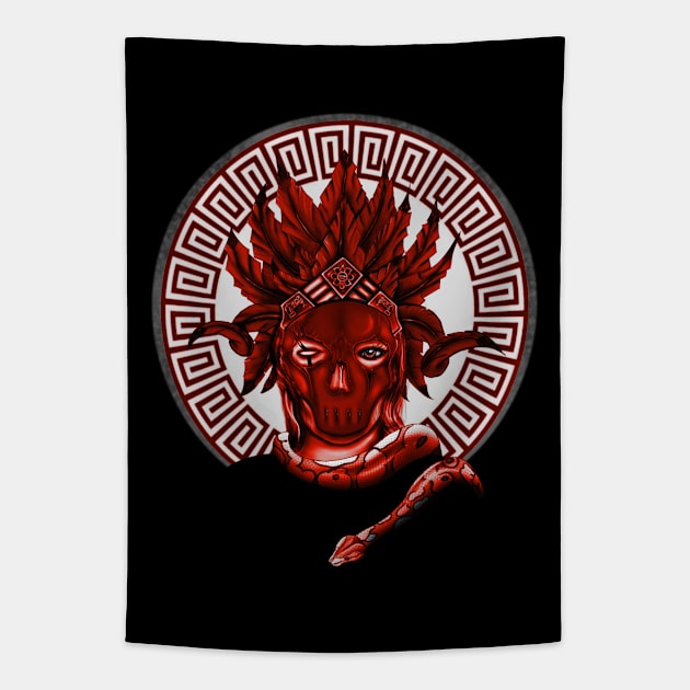 aztec warrior Tapestry by xr1s