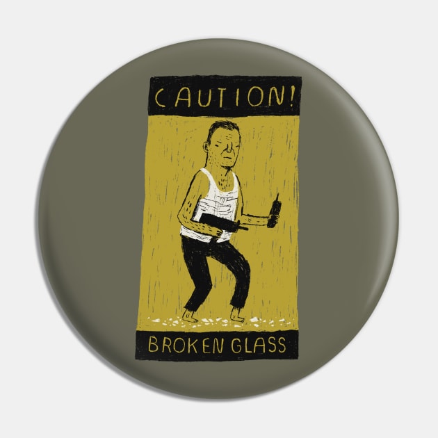 caution broken glass Pin by Louisros