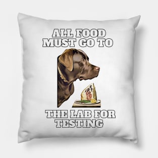 Black Lab Steak-Lover Funny Dog Memes Labrador Retriever Pillow