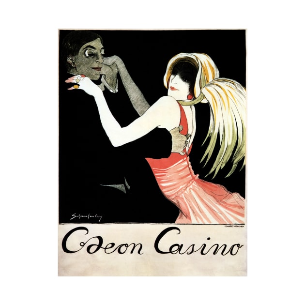 ODEON CASINO by Walter Schnackenberg 1918 Retro Ballroom Dancing Deutsch Art by vintageposters