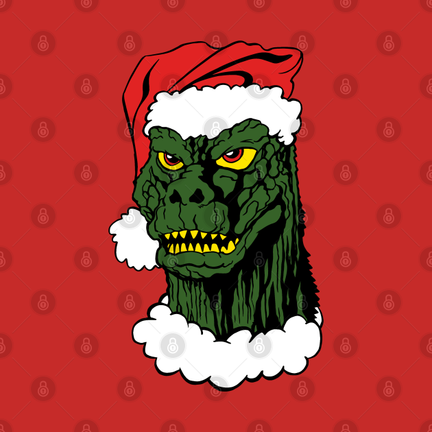 Godzilla Christmas - Godzilla - Kids Long Sleeve T-Shirt ...