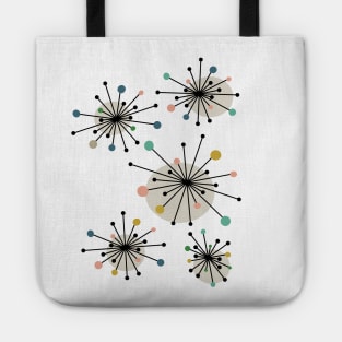 Mid Century Modern Atomic Starburst Tote