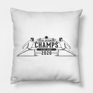 Social distance champs Pillow