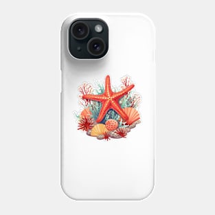 Orange Starfish Phone Case