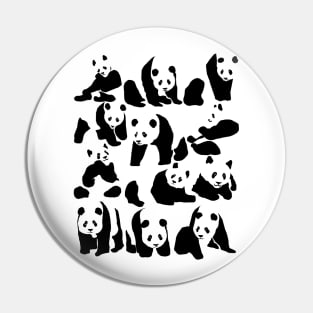 Panda Characters Pin