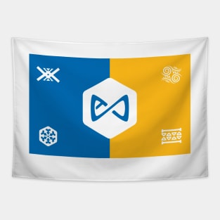 Axie Infinity Nation Flag Tapestry