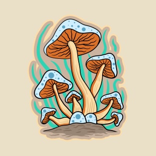Retro magic mushrooms, mushroom lover T-Shirt