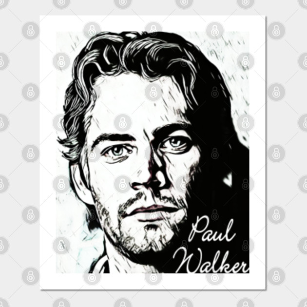 CANVAS Paul Walker Art print POSTER