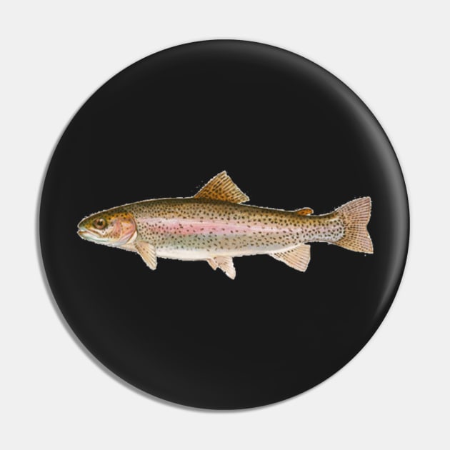 Rainbow Trout Pin by  The best hard hat stickers 