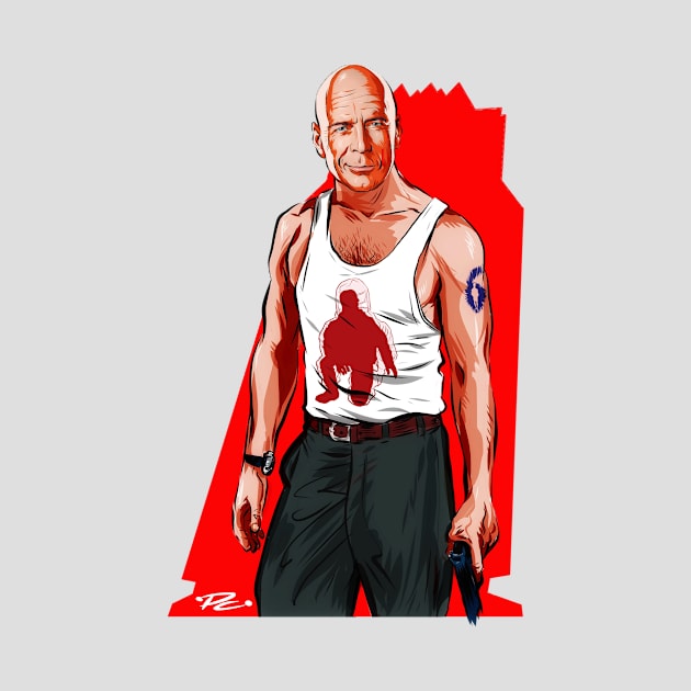 Bruce Willis - An illustration by Paul Cemmick by PLAYDIGITAL2020