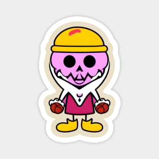 Gumball Machine Skull Monster Guy Magnet