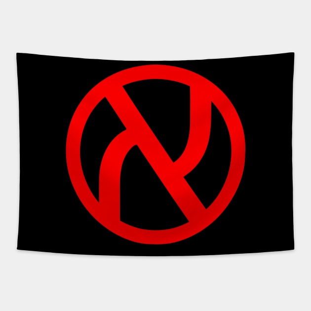 Jewish Anarchist Symbol Tapestry by dikleyt