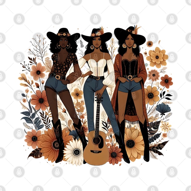 black cowgirl melanin rodeo black history texas by Tee-riffic Topics