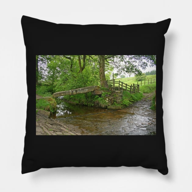 Clam Bridge, Wycoller Pillow by RedHillDigital