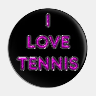 I Love Tennis - Pink Pin