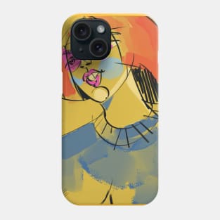 woman in short hair Phone Case