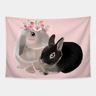 Bailey Sean Rabbit _ Bunniesmee Tapestry