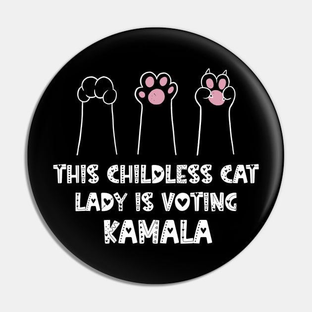 Discover Childless Cat Lady For Kamala Pin, Childless Cat Lady For Harris Pin PN670