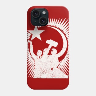 Soviet Propaganda Poster (White) Phone Case