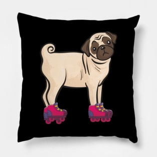 Cool Dog on Skateboard love co Pillow