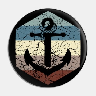 Anchor | 70's Vintage Cracked Style Pin