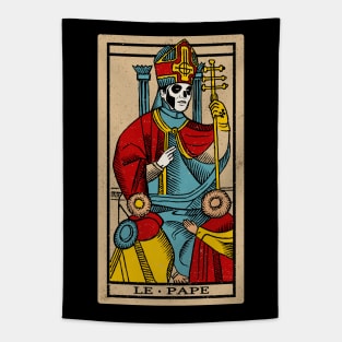 Le Pape Emeritus Tarot Card Tapestry