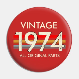 Vintage 1974 All Original Parts Pin