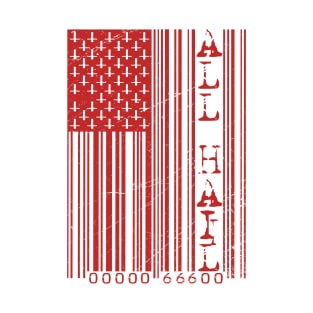 Satanic All Hail American Flag T-Shirt