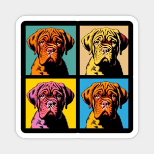 Pop Retro Art Dogue de Bordeaux - Cute Puppy Magnet