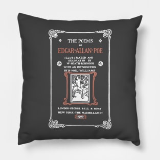 Allan Poe - The Raven poem, bookish gift for english teachers Pillow