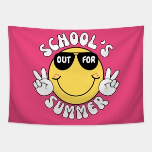 School's Out For Summer Happy Last Day Of School Teacher Summer Tapestry