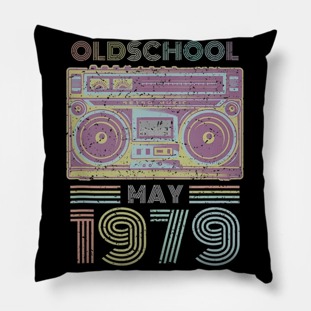 41st Birthday Gift May 1979 Forty One Years Old Pillow by bummersempre66