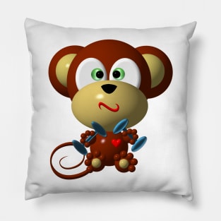 Cute Mighty Muscular Monkey Pillow