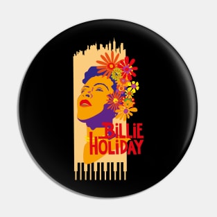 Echoes of Elegance: Billie Holiday Design Pin