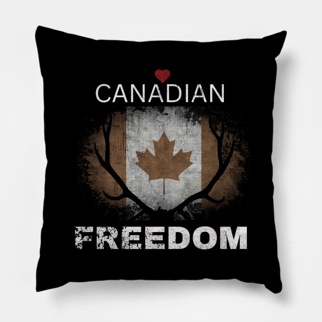 Love Canadian Freedom Pillow by Shop Tee Depot
