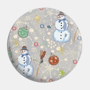 Snowman Pin